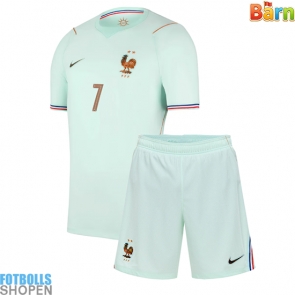 Billiga Frankrike Ousmane Dembele #7 Bortatröja Barn VM 2026 Kortärmad (+ Korta byxor)